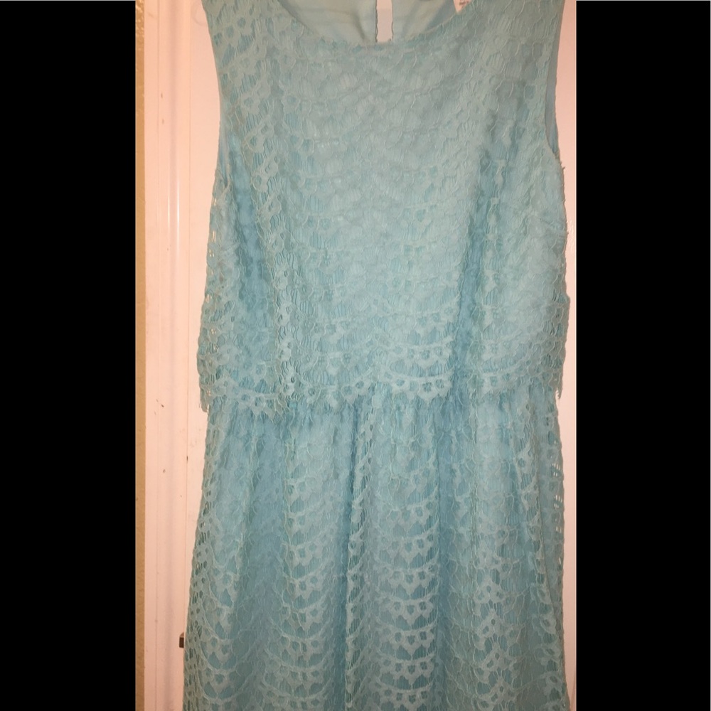 FRANCESCAS LIGHT BLUE LAYERED DRESS